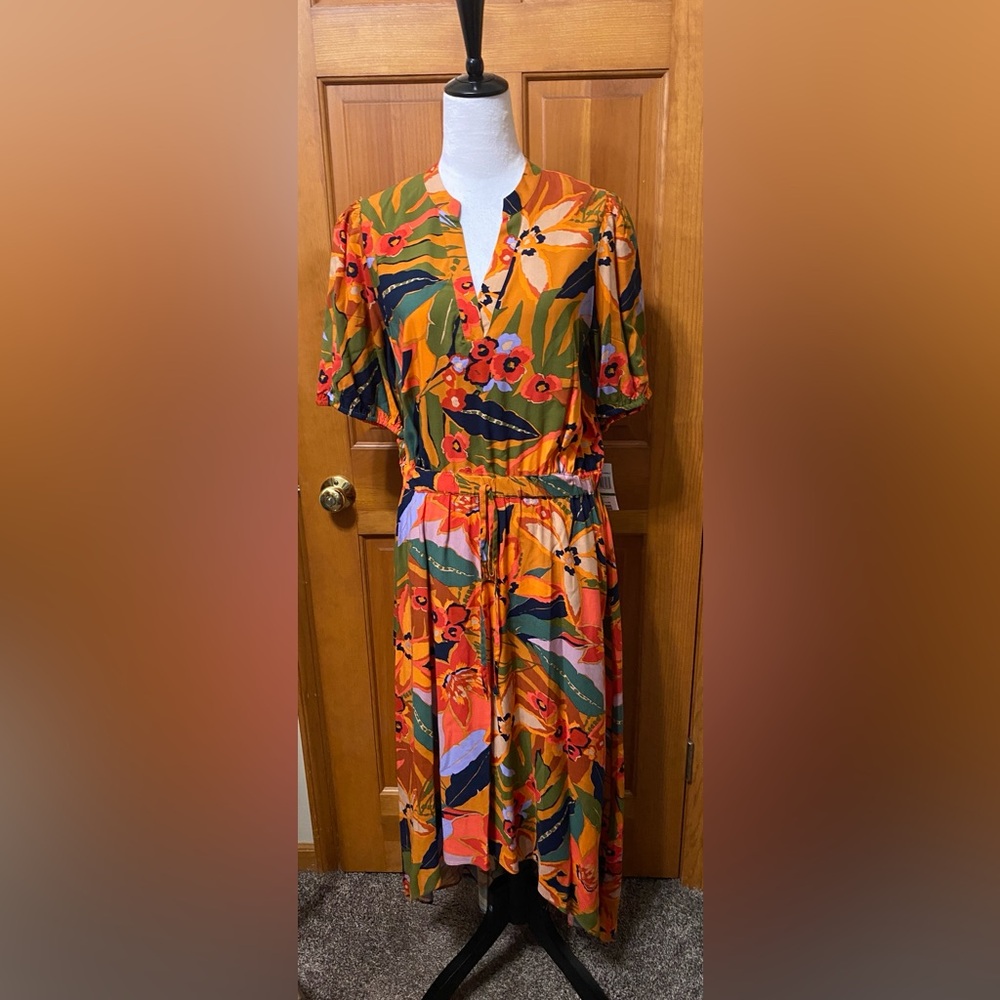 NWT MSK Vibrant Floral Maxi Dress - Picture 3 of 6
